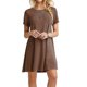 thumbnail image 3 of Vestido de manga corta deseo estilo caliente Irfora  Gris M, 3 of 5