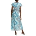 thumbnail image 2 of IPPONELLI womens  Wrap Dress, l, Blue, 2 of 3