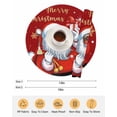 thumbnail image 6 of 13 Inch Round Placemats Set of 4, Red Santa Christmas Non Slip Heat Insulation PP Table Mats, Gifts Xmas Snowflake Winter White Washable Place Mats for Kitchen Dining Party Table Decor, 6 of 7