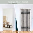 thumbnail image 7 of Wood Doorway Curtains Old Barn Farmhouse Village Style Doorway Privacy Blackout Curtain Door Dividers Closet Door Cover Curtain 42"Wx78",1 Panel, 7 of 7