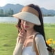 thumbnail image 4 of Sombrero ajustable con circunferencia de la cabeza de 55 a 58 cm, sombrero de paja con parte superior vacía para verano para mujer, sombrero para el sol con protección solar y, 4 of 5
