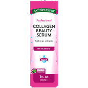 Hydrating Collagen Serum | 1 oz | Professional Strength | Unscented | For Face and Body | by Nature's Truth