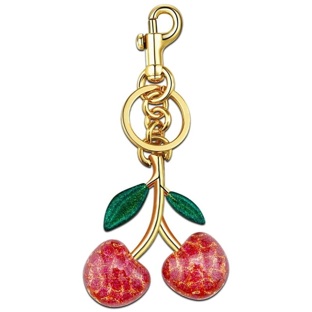 Dijes de Cereza para Bolsos, Dijes para Bolsos, Llaveros de Cereza, Accesorios, Regalos para Mujeres, Dijes para Bolsos