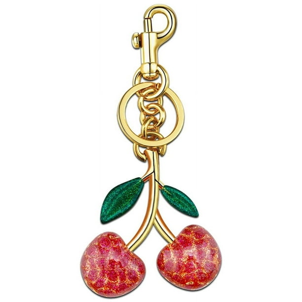Dijes de Cereza para Bolsos, Dijes para Bolsos, Llaveros de Cereza, Accesorios, Regalos para Mujeres, Dijes para Bolsos