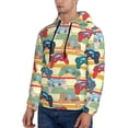 thumbnail image 3 of Haiem Retro With Joysticks Patterned Men's Hoodie with Kangaroo Pocket - Ideal Pullover Sweatshirt for Daily Wear, Travel, and Home-Small, 3 of 7