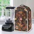 thumbnail image 5 of HELLHERO Dachshund and Daisy Pattern Blender Cover for Home Kitchen Indoor, Kitchen Home Reusable Oil Proof, 5 of 6