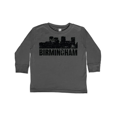 

Inktastic Birmingham Skyline Grunge Gift Toddler Boy or Toddler Girl Long Sleeve T-Shirt
