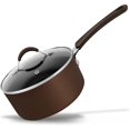 thumbnail image 1 of NutriChef Sauce Pot with Lid - Long Lasting Non-Stick High-Qualified Kitchen Cookware with See-Through Tempered Glass Lids, 1.5 Quart (Works with Models: NCCW14SBR & NCCW20SBR) - NCCW14SBR1SP, 1 of 5