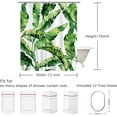 thumbnail image 5 of Flamingo Shower Curtain for Bathroom Palm Leaf Shower Curtain Tropical Shower Curtain Set with Hooks Tropical Bathroom Decor Pink Flamingo Gifts Green Leaf Shower Curtain, 72" W x 72" H, 5 of 5