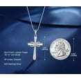 thumbnail image 4 of Infinity Cross Necklace for Women 925 Sterling Silver Danity Cross Pendant Necklace Christian Jewelry Baptism Gift 18''+2'' Chain, 4 of 5