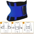 thumbnail image 4 of Hugtrwg Magic Sticker Body Shaper Belt Elástico Ajustable Cintura Trainer Band (XXL Azul), 4 of 9