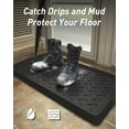 thumbnail image 4 of Boot-Tray Heavy Duty Rubber Mat with Lip Waterproof Shoe Mat Tray for Entryway Indoor Outdoor Multi Use Catch All Trays Entryway Shoe Storage 16x27.5 Inches, 4 of 6