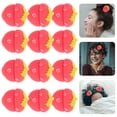 thumbnail image 3 of Miangastore Strawberry Shaped Sponge Curler 12Pcs Set Breathable Material, 3 of 9
