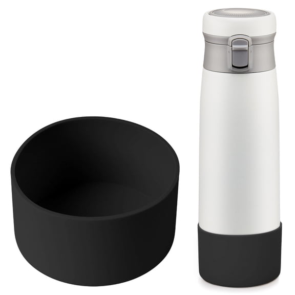 HuiXinOu Silicone Cup Bottom Cover, 3in Diameter Insulated Water Bottle Protector, Anti-Slip Abrasion Resistant Base Mat