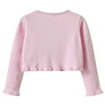 thumbnail image 6 of Kaemgyyd Toddler Girls Cardigan Sweater Cute Shrug Baby Knit Long Sleeve Crop Tops Casual Button Jacket Outfit 1-14 Years, 6 of 7