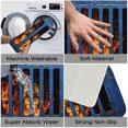 thumbnail image 5 of 1pc Lion Behind Bars Absorbent Non-Slip Bathroom Thickened Flannel Rug Decor,Soft,Quick Drying,Suitable For Indoor/outdoor Use,Bathrooms,Bedrooms,Kitchens,Terrace,Laundry Rooms,16"x24", 5 of 9