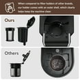 thumbnail image 6 of Mecity Compact Coffee Maker for Ground Coffee & Loose Tea - Single Serve, 6-12 Oz Brew, Black, 6 of 12