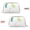 thumbnail image 3 of YFYANG Large Clutch Leather Makeup Bag, Mathematical Symbols Doodle Travel Toiletries Bag, Ladies Cosmetic Storage Bag, 3 of 8