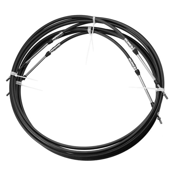 2pcs 13ft 157 Inch Marine Type 3300 / 33C Throttle Shift Remote Control Box Cable for Yamaha Outboard Engine Boat Black