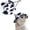 Black White, variant on Minzimin Dog/Cat Sun Hat,1PC Adjustable Princess Dog Bucket Hat with Ear Holes, Dogs Visor Cap Pet Fisherman Hat for Pupies Small Dogs Cat Outdoor Sport