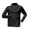 ZA-Black, variant on Hvyesh Men's Long Sleeve Athletic Shirts Quarter Zip Running T-Shirts Slim Fit Workout Gym Muscle Tshirt