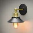 thumbnail image 3 of Gatco 1712 Modern Farmhouse Metal Single Sconce, Matte Black, 3 of 7