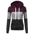 thumbnail image 1 of Ketyyh-chn99 Chandail à Col Rond pour Femmes Dames Décontracté Ample à Manches Longues Col Rond Tunique Ligne A Blouse Bordeaux,m, 1 of 3