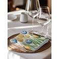 thumbnail image 6 of Watercolor Tulips Cloth Napkins Set of 8 Reusable Dinner Napkins, Spring Flowers Butterflies Leaves Beige Cocktail Napkin Washable Table Napkins for Wedding/Holiday Party/Baby Shower 20"x20", 6 of 7