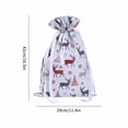 thumbnail image 4 of Ramiter Cute Printed Christmas Gift Packaging Bag Drawstring Gift Bag Gift Packaging Bag Christmas Decoration Santa Christmas Hat Christmas Boots Snowman Snowflake Christmas Tree, 4 of 5