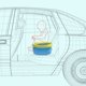 thumbnail image 3 of Portable Foldable Travel Baby Toilet Seat, Easy to Clean, Complementary Storage Bag and 20 Garbage Bags（blue）, 3 of 5
