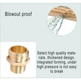 thumbnail image 4 of YOUHO (2-Pack) 3/4 GHT Male x 1/2 NPT Male Connector, Brass Garden Hose Fitting, Industrial Metal Brass Garden Hose to Pipe Fittings Connect, Garden Hose Extension Repair Fitting., 4 of 6