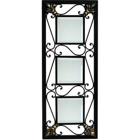 Better Homes and Gardens Metal Accent Mirror, 11x28