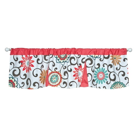 Waverly Pom Pom Play Floral Window Valance