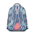 thumbnail image 3 of Rustic Style Classic European School Backpack, Scratch-Resistant Composite Material, Adjustable Straps with Traditional Geometric and Abstract Boho Patterns, Large Capacity for Outdoor Use, 3 of 6