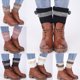 thumbnail image 2 of Calentadores de piernas de punto de ganchillo para mujer, puños de pierna cortos, cubierta de pie, manga de pierna cálida para invierno, calcetines para botas, regalos, 2 of 5