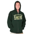thumbnail image 5 of Funny Greatest Farter I Mean Father Zip Hoodie Sweatshirt Men Brisco Brands 4X, 5 of 6