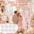 thumbnail image 6 of 36 Inch Clear Bobo Balloons, 8PCS Large Opening Round Transparent Balloons for Wedding, Birthday Party Decoration, 6 of 6
