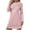 Pink, variant on Women's Nightgowns Straight Slim Shirts Pajamas Cute Heart Printed Long Sleeved Nightdress Round Neck Loose Comfortable Short Nightgown Loungewear Soft Sleepwear