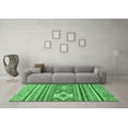 thumbnail image 3 of Ahgly Company Indoor Rectangle Abstract Emerald Green Modern Area Rugs, 2' x 3', 3 of 4