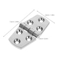 thumbnail image 2 of KALLORY 4Ud Bisagras Marinas De Inoxidable Para Escotillas De Yate Con Soporte Fuerte Y Montaje, 2 of 6