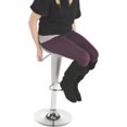 thumbnail image 5 of Displays2go Bar Stool with 360-Degree Swivel & Adjustable Height, Silver, 5 of 5