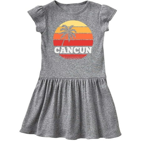 

Inktastic Cancun Mexico Vacation Trip Gift Toddler Girl Dress