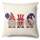 thumbnail image 1 of Funda de almohada del Día de la Independencia | Diseño de letras de la bandera estadounidense | Estuche de cojín de lino patriótico de EE. UU. para sofá de oficina | Cuidado fácil | Decoración del, 1 of 6