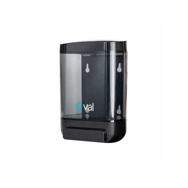 Jabonera Manual Dispensadora Oval 1.5l Humo C/ Negro DV044