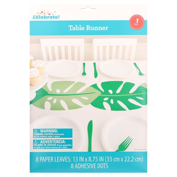1 Count Leaf-Shaped Table Runner