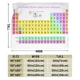 thumbnail image 3 of Periodic Table Of Elements Chemistry Blanket Gifts For Kids Adults - Lightweight Throw Blanket For Bedroom Living Room Decor Soft Fuzzy Fleece Cozy Plush Bed Couch 50"X40", 3 of 7