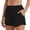 Black AA, variant on Hrsba High Waisted Wide Leg 5 Inch Length Yoga Shorts with Pockets for Women Solid Color Stretchy Breathable Summer Exercise Workout Active Wear Bottoms
