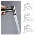 thumbnail image 4 of Stainless Steel Handheld Toilet Bidet Sprayer Set , Bidet Attachment Accessory Kit,Wall Mounted /Toilet Tank Mounted,Muslim Shower for Self Cleaning, 4 of 10