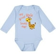 thumbnail image 3 of Inktastic My Great Uncle Loves Me- Cute Giraffe Boys or Girls Long Sleeve Baby Bodysuit, 3 of 5