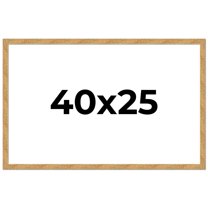 40x25 Frame Beige Real Wood Picture Frame Width 1.25 inches | Interior Frame Depth 0.5 inches |
